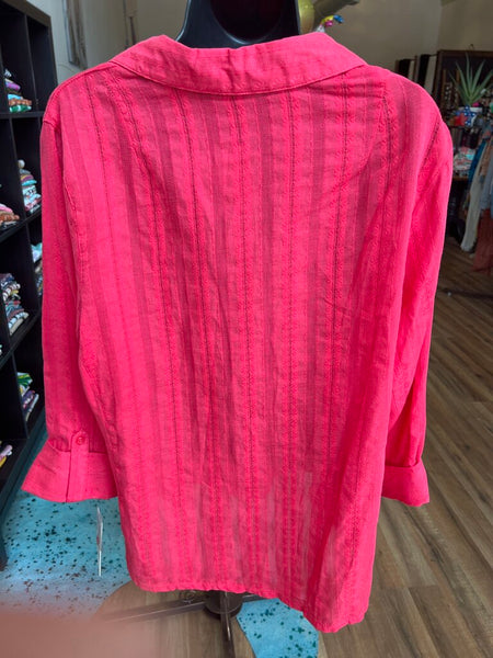 Coral Top NWT Size 1X