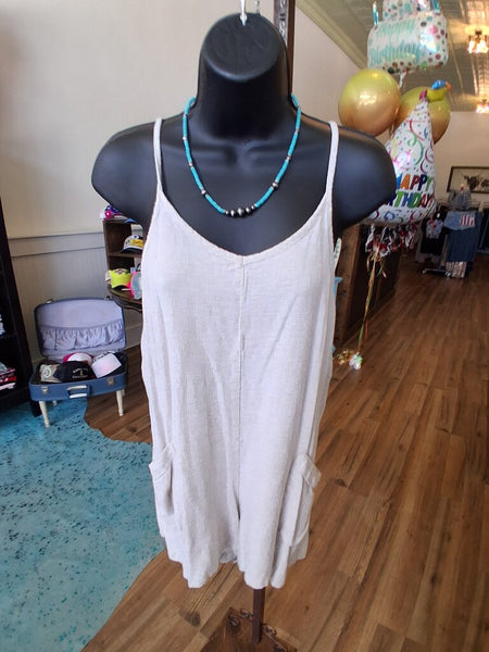Linen Romper Size XS
