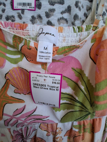 Tropical Maxi Dress Size M