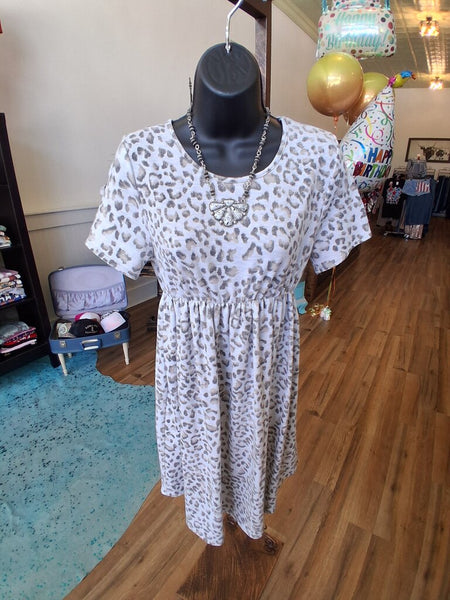 Leopard TShirt Dress Size M