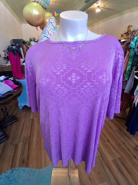 Two Fly Lilac Aztec 2X/3X