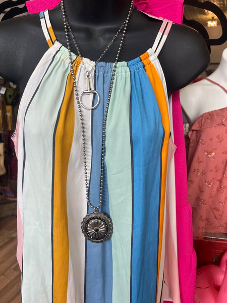 Long Concho Necklace