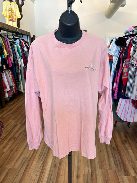 Simply Southern Nuggets & Sweet Tea Longsleeve Size Large