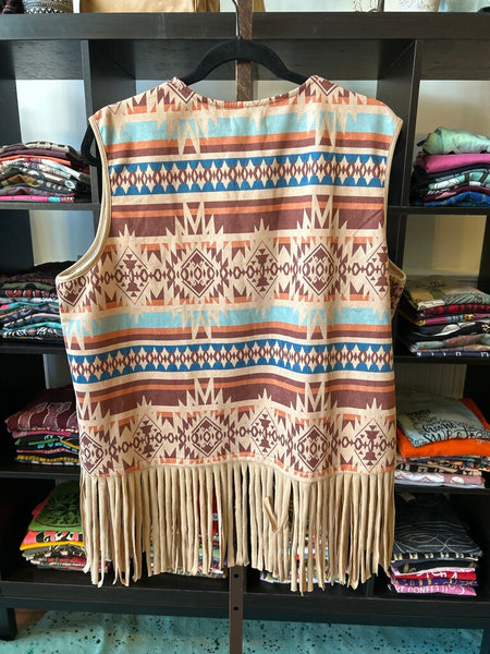 Multi Color Aztec Vest Size XL