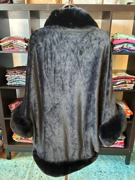 Faux Fur Shawl One Size