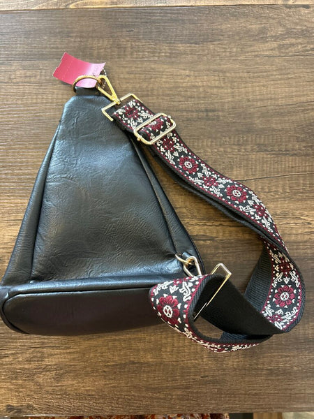 Black/Gold Austin Sling Bag
