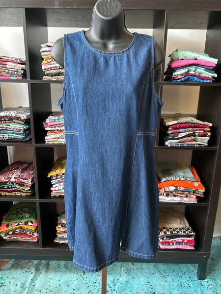 Blu Pepper Denim Dress Size L