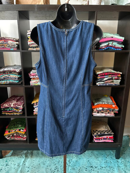 Blu Pepper Denim Dress Size L
