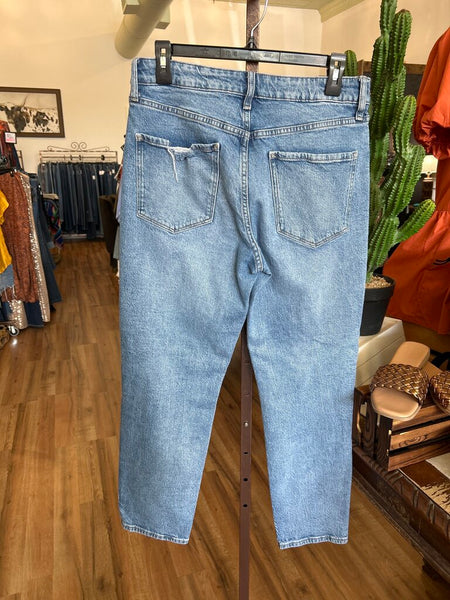 Ana Mid-Rise Denim Jeans Size 8