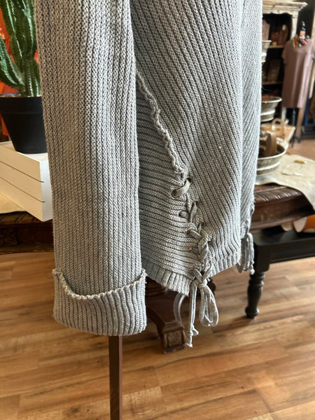 Umgee Gray Chunky Sweater Size M
