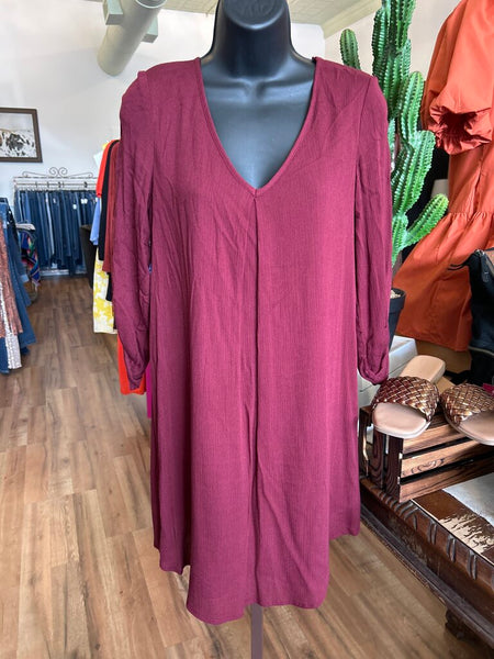 Love Fire Maroon Dress Size S