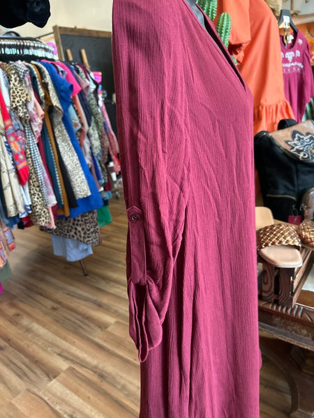 Love Fire Maroon Dress Size S