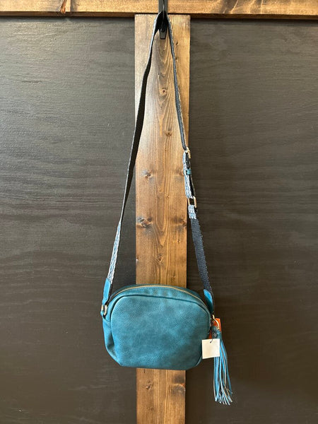 Turquoise Leather Crossbody NWT