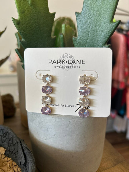 Park Lane NWT Goldtone Lavender Drop Earrings
