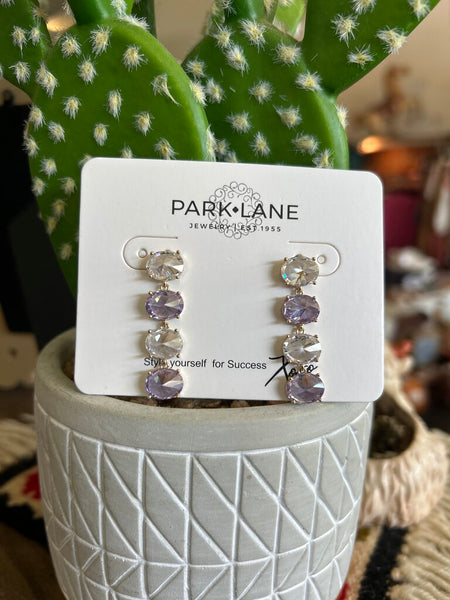 Park Lane NWT Goldtone Lavender Drop Earrings