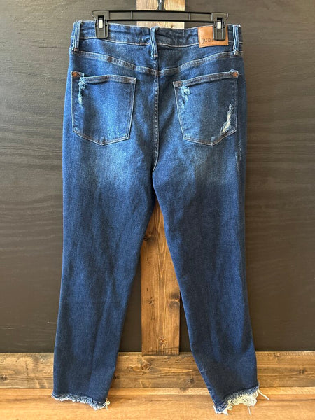 Judy Blue Straight Fit Distressed Denim Size 11/30