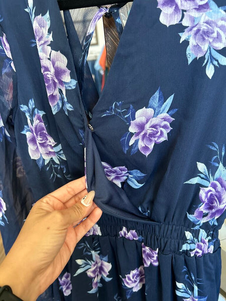 NWT Francescas Navy Rose Dress Size M