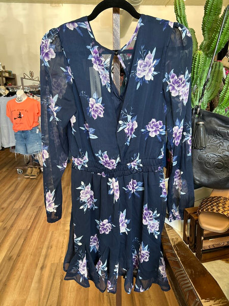 NWT Francescas Navy Rose Dress Size M