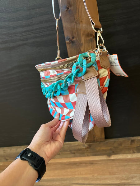 Checkered Crossbody NWOT