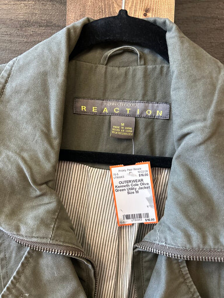 Kenneth Cole Olive Green Utility Jacket Size M