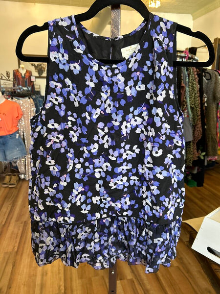Kate Spade Hydrangea Double Layer Tank Size S