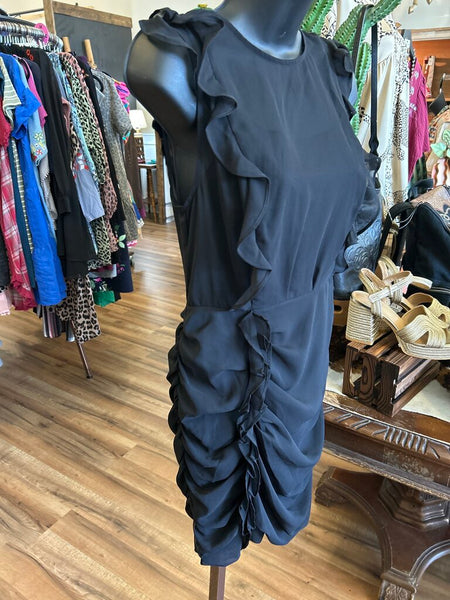 Express Black Ruffle Dress Size S