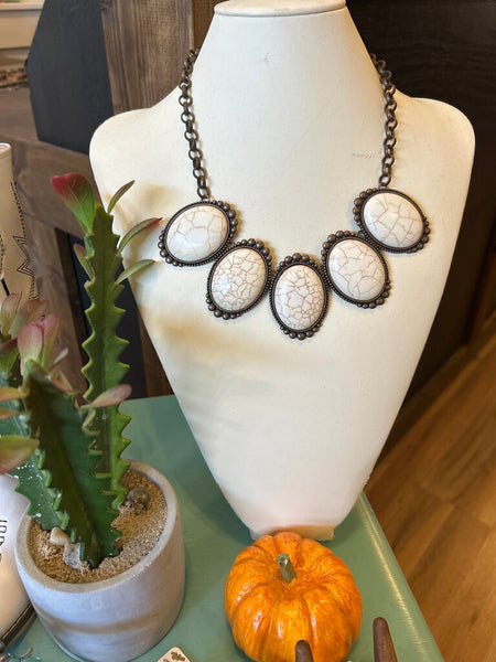 Copper and Cream Necklace