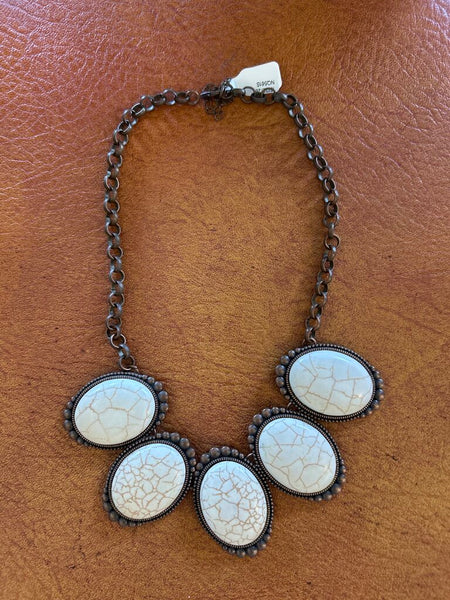 Copper and Cream Necklace