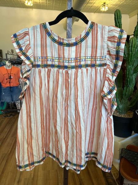 Hannah Stripe Top NWT Size L