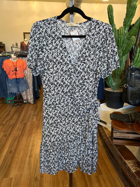 Michael Kors Floral Wrap Dress Size L