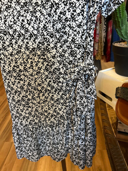 Michael Kors Floral Wrap Dress Size L