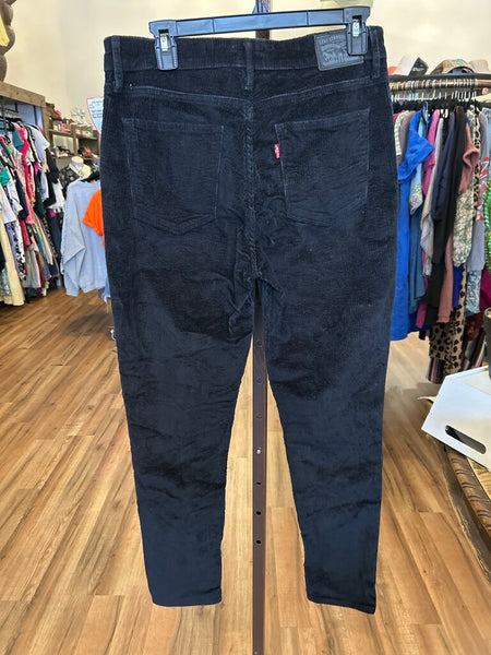 Black Levi Corduroy High Rise Skinny Size 31