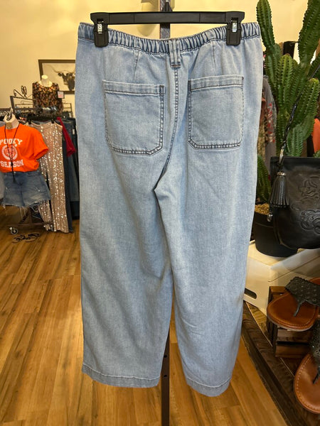 Oat Cloud Luxe Pull-on Denim Size 8