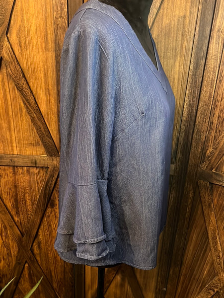 Denim and Ruffles Size M