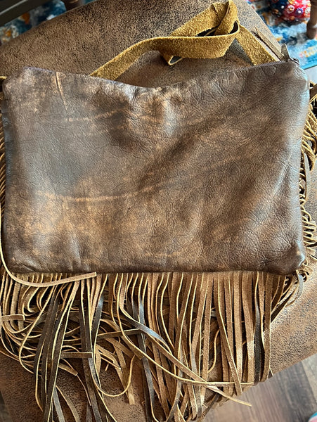 Cowhide  Crossbody with Patch