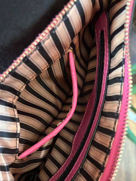 Pink Fringe Crossbody