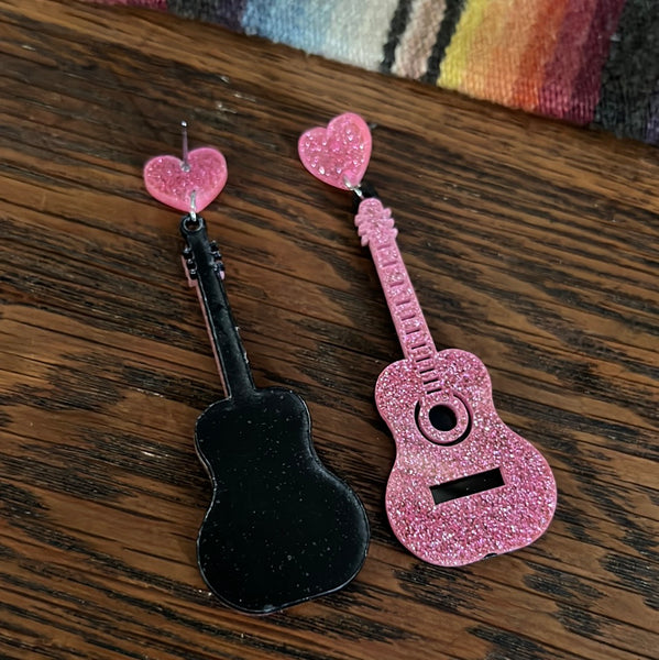 Pink Glitter Guitars NWT