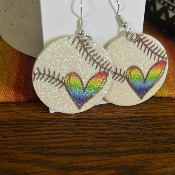 Baseball Earrings NWT