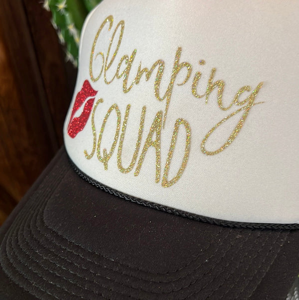 Glamping Squad Trucker Hat NWOT