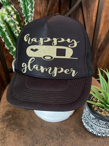 Happy Glamper Trucker Hat NWOT