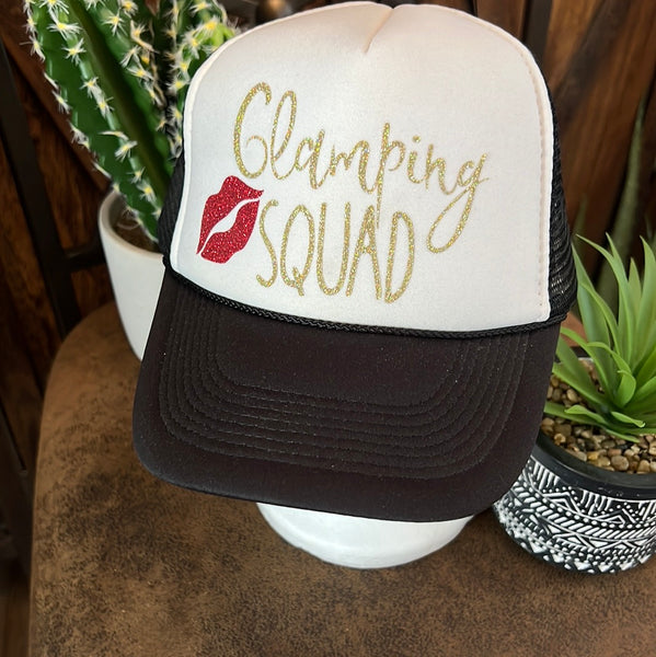 Glamping Squad Trucker Hat NWOT