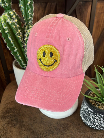 Smiley Trucker Hat NWT