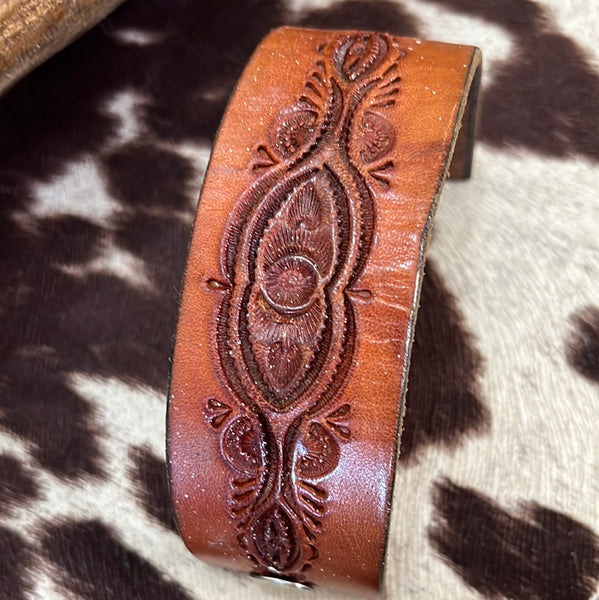 Tooled Leather Bracelet