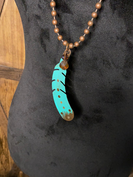 Turquoise Feather