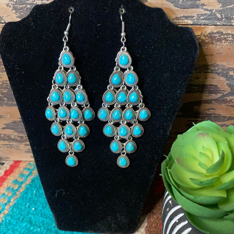 Turquoise Chandelier Drops-NWT