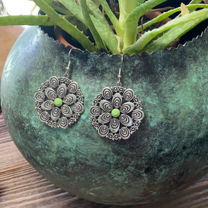 Silver/Green Swirls-NWT