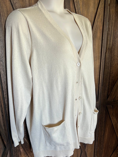 Cream Cardigan Size 2XL