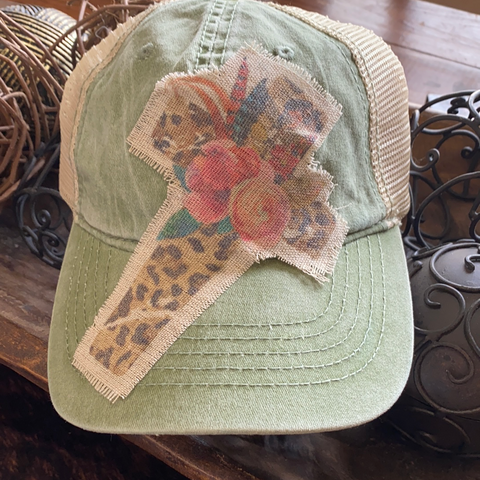 Leopard Cross Hat-NWT