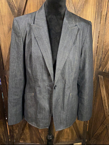 Apostrophe Denim Blazer Size 12