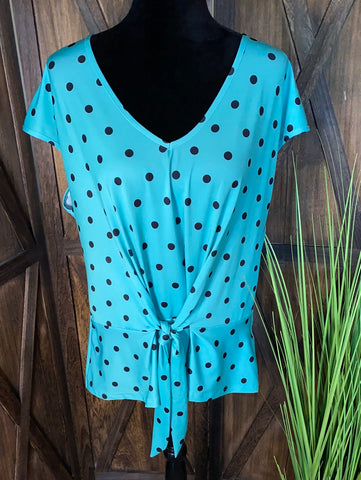 Polka Dot Fun Size L Mint/Navy